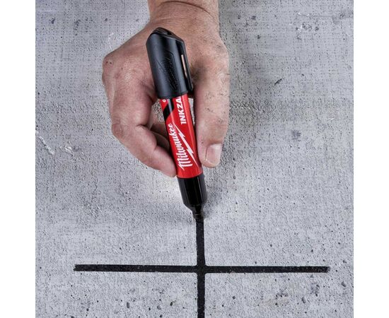 Маркер Milwaukee для стройплощадки INKZALL, крупный (L), черный, 3шт (4932471554), изображение 5 Маркер Milwaukee для стройплощадки INKZALL, крупный (L), черный, 3шт (4932471554), изображение 5