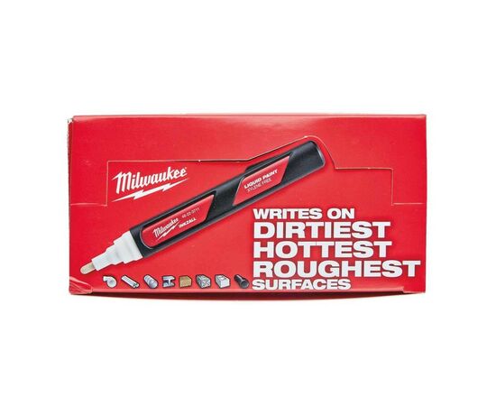 Маркер Milwaukee на основе жидкой краски INKZALL Белый - LP (48223711), изображение 5