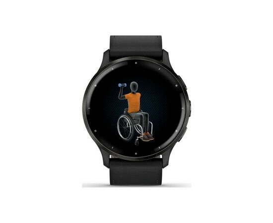 Смарт-часы Garmin Venu 3, Black + Slate, Leather, GPS (010-02784-52), изображение 8 Смарт-часы Garmin Venu 3, Black + Slate, Leather, GPS (010-02784-52), изображение 8