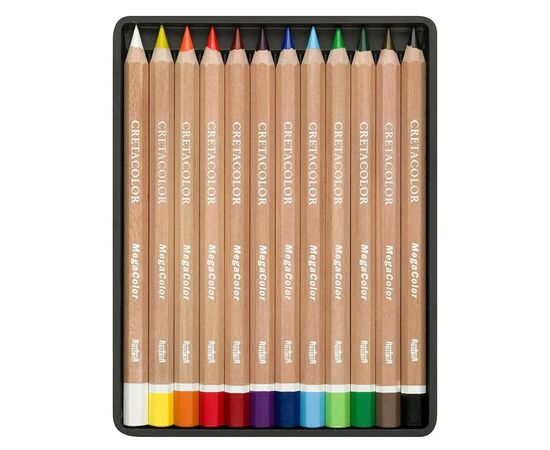 Карандаши цветные Cretacolor Megacolor, 12 кольорів (9014400290870), изображение 2 Карандаши цветные Cretacolor Megacolor, 12 кольорів (9014400290870), изображение 2