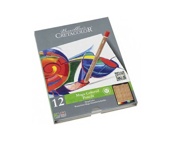 Карандаши цветные Cretacolor Megacolor, 12 кольорів (9014400290870), изображение 3 Карандаши цветные Cretacolor Megacolor, 12 кольорів (9014400290870), изображение 3