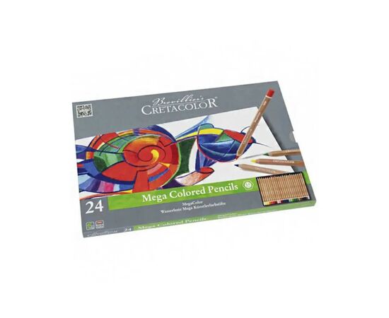 Карандаши цветные Cretacolor Megacolor 24 кольори (9014400280887), изображение 3 Карандаши цветные Cretacolor Megacolor 24 кольори (9014400280887), изображение 3