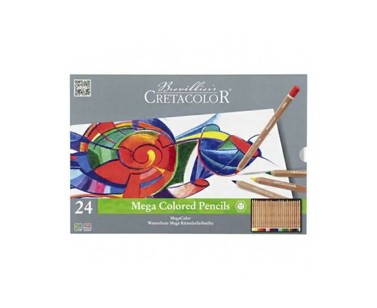 Карандаши цветные Cretacolor Megacolor 24 кольори (9014400280887)