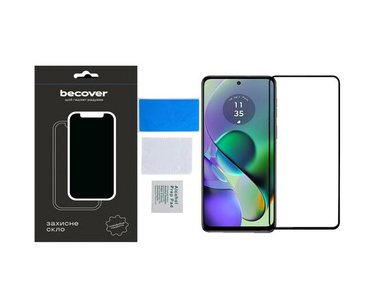 Стекло защитное BeCover Motorola Moto G54 / G54 Power Black (710107), изображение 3 Стекло защитное BeCover Motorola Moto G54 / G54 Power Black (710107), изображение 3