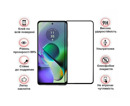 Стекло защитное BeCover Motorola Moto G54 / G54 Power Black (710107), изображение 4 Стекло защитное BeCover Motorola Moto G54 / G54 Power Black (710107), изображение 4
