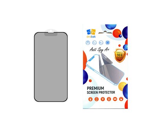 Стекло защитное Drobak Anty Spy Apple iPhone 15 Plus (Black) (292936)