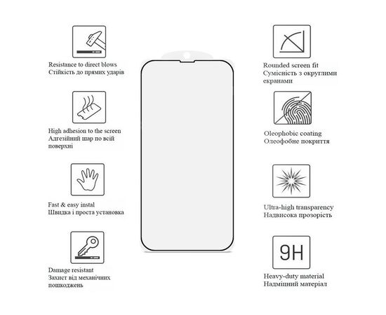 Скло захисне Drobak Matte Ceramics Apple iPhone 15 Pro Max (292923), зображення 4 Скло захисне Drobak Matte Ceramics Apple iPhone 15 Pro Max (292923), зображення 4