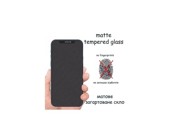 Стекло защитное Drobak Matte Glass A+ Apple iPhone 14 (Black) (292945), изображение 5 Стекло защитное Drobak Matte Glass A+ Apple iPhone 14 (Black) (292945), изображение 5