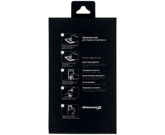 Стекло защитное Grand-X Xiaomi Redmi Note 13 black (GXXRN13FCB), изображение 3