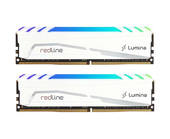 Модуль памяти для компьютера DDR5 32GB (2x16GB) 6000 MHz Redline RGB White Mushkin (MLB5C600DDDM16GX2)