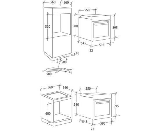 Духовой шкаф Candy FCT200X/E, изображение 7 Духовой шкаф Candy FCT200X/E, изображение 7