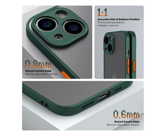 Чохол до мобільного телефона Armorstandart Frosted Matte Samsung M34 5G (M346) Dark Green (ARM69711), зображення 3 Чохол до мобільного телефона Armorstandart Frosted Matte Samsung M34 5G (M346) Dark Green (ARM69711), зображення 3