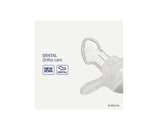 Пустушка Difrax Dental Newborn, 0+ міс (796 Ice), зображення 2
