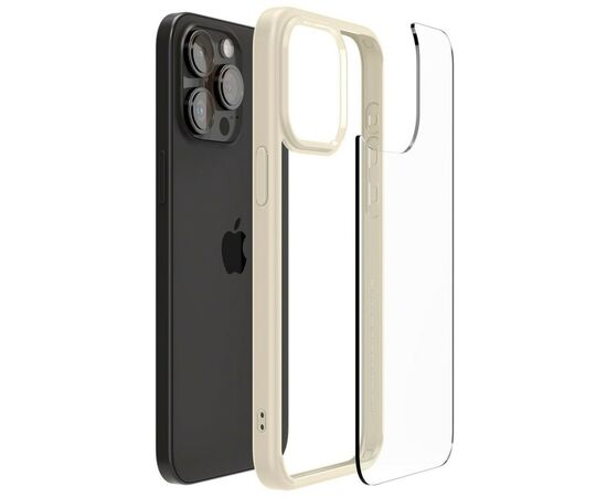 Чехол для мобильного телефона Spigen Apple iPhone 15 Pro Ultra Hybrid Mute Beige (ACS06712), изображение 2 Чехол для мобильного телефона Spigen Apple iPhone 15 Pro Ultra Hybrid Mute Beige (ACS06712), изображение 2