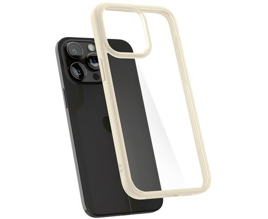 Чехол для мобильного телефона Spigen Apple iPhone 15 Pro Ultra Hybrid Mute Beige (ACS06712), изображение 8 Чехол для мобильного телефона Spigen Apple iPhone 15 Pro Ultra Hybrid Mute Beige (ACS06712), изображение 8
