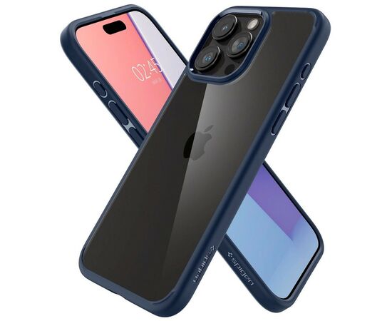 Чехол для мобильного телефона Spigen Apple iPhone 15 Pro Ultra Hybrid Navy Blue (ACS06711), изображение 10 Чехол для мобильного телефона Spigen Apple iPhone 15 Pro Ultra Hybrid Navy Blue (ACS06711), изображение 10