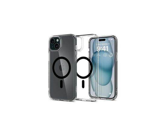 Чехол для мобильного телефона Spigen Apple iPhone 15 Ultra Hybrid MagFit Black (ACS06803), изображение 2 Чехол для мобильного телефона Spigen Apple iPhone 15 Ultra Hybrid MagFit Black (ACS06803), изображение 2