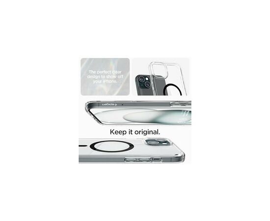 Чехол для мобильного телефона Spigen Apple iPhone 15 Ultra Hybrid MagFit Black (ACS06803), изображение 5 Чехол для мобильного телефона Spigen Apple iPhone 15 Ultra Hybrid MagFit Black (ACS06803), изображение 5