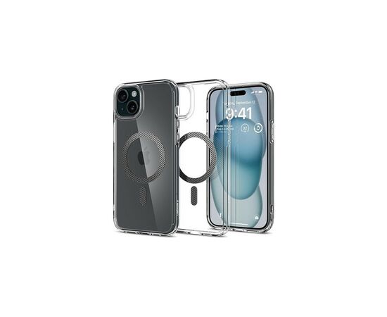 Чехол для мобильного телефона Spigen Apple iPhone 15 Ultra Hybrid MagFit Carbon Fiber (ACS06805), изображение 2 Чехол для мобильного телефона Spigen Apple iPhone 15 Ultra Hybrid MagFit Carbon Fiber (ACS06805), изображение 2