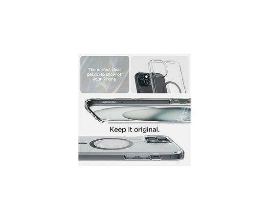 Чехол для мобильного телефона Spigen Apple iPhone 15 Ultra Hybrid MagFit Carbon Fiber (ACS06805), изображение 5 Чехол для мобильного телефона Spigen Apple iPhone 15 Ultra Hybrid MagFit Carbon Fiber (ACS06805), изображение 5