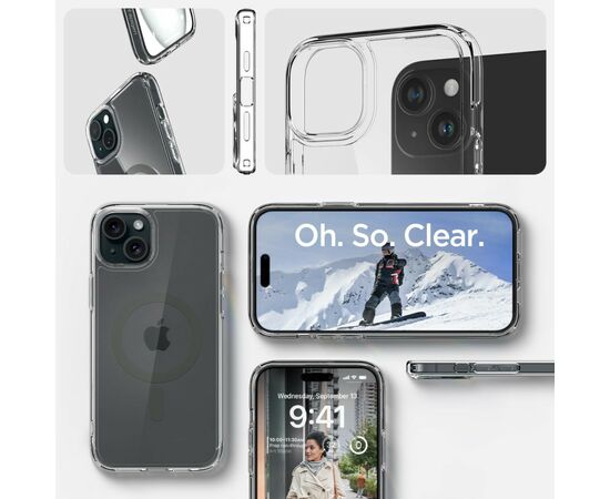 Чехол для мобильного телефона Spigen Apple iPhone 15 Ultra Hybrid MagFit Graphite (ACS06804), изображение 10 Чехол для мобильного телефона Spigen Apple iPhone 15 Ultra Hybrid MagFit Graphite (ACS06804), изображение 10