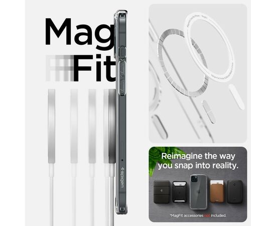 Чехол для мобильного телефона Spigen Apple iPhone 15 Ultra Hybrid MagFit Graphite (ACS06804), изображение 8 Чехол для мобильного телефона Spigen Apple iPhone 15 Ultra Hybrid MagFit Graphite (ACS06804), изображение 8