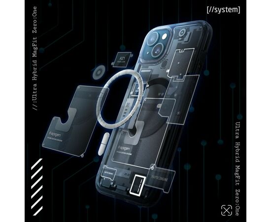 Чехол для мобильного телефона Spigen Apple iPhone 15 Ultra Hybrid MagFit Zero One (ACS06806), изображение 5