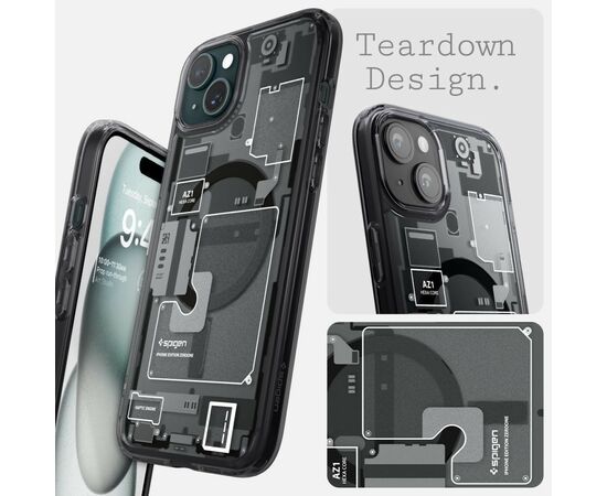 Чехол для мобильного телефона Spigen Apple iPhone 15 Ultra Hybrid MagFit Zero One (ACS06806), изображение 6