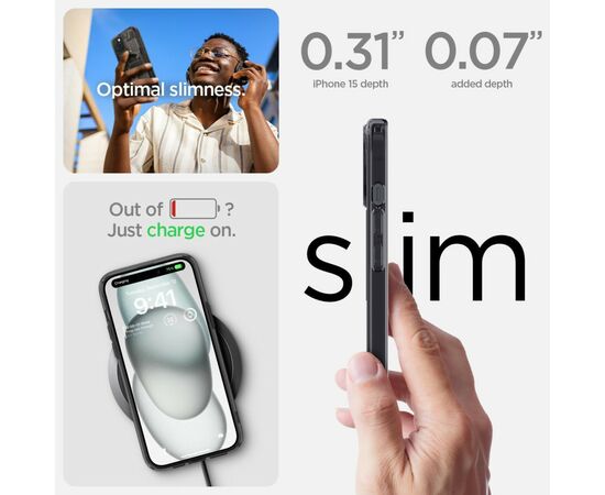 Чехол для мобильного телефона Spigen Apple iPhone 15 Ultra Hybrid MagFit Zero One (ACS06806), изображение 9