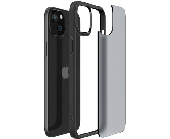 Чехол для мобильного телефона Spigen Apple iPhone 15 Ultra Hybrid Frost Black (ACS06797), изображение 4 Чехол для мобильного телефона Spigen Apple iPhone 15 Ultra Hybrid Frost Black (ACS06797), изображение 4