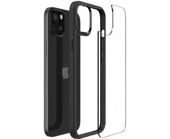 Чехол для мобильного телефона Spigen Apple iPhone 15 Ultra Hybrid Matte Black (ACS06799), изображение 4 Чехол для мобильного телефона Spigen Apple iPhone 15 Ultra Hybrid Matte Black (ACS06799), изображение 4
