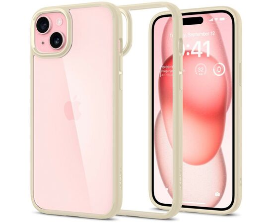 Чехол для мобильного телефона Spigen Apple iPhone 15 Ultra Hybrid Mute Beige (ACS06800), изображение 2 Чехол для мобильного телефона Spigen Apple iPhone 15 Ultra Hybrid Mute Beige (ACS06800), изображение 2