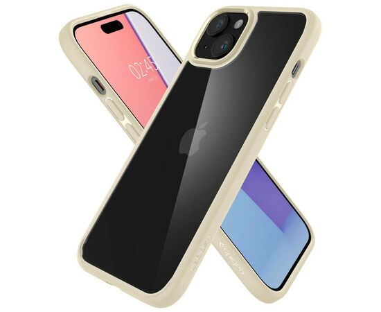 Чехол для мобильного телефона Spigen Apple iPhone 15 Ultra Hybrid Mute Beige (ACS06800), изображение 3 Чехол для мобильного телефона Spigen Apple iPhone 15 Ultra Hybrid Mute Beige (ACS06800), изображение 3