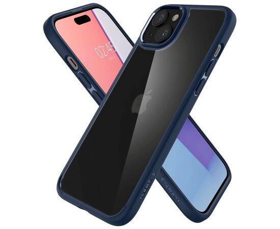 Чехол для мобильного телефона Spigen Apple iPhone 15 Ultra Hybrid Navy Blue (ACS06801), изображение 10 Чехол для мобильного телефона Spigen Apple iPhone 15 Ultra Hybrid Navy Blue (ACS06801), изображение 10