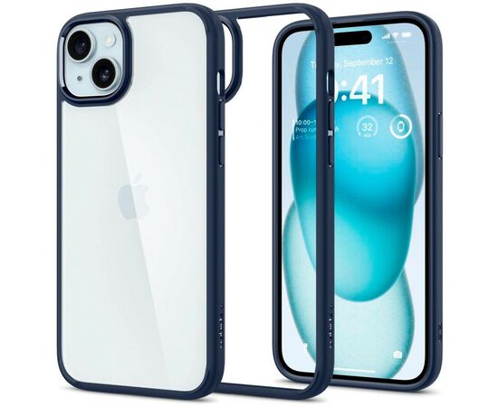 Чехол для мобильного телефона Spigen Apple iPhone 15 Ultra Hybrid Navy Blue (ACS06801), изображение 2 Чехол для мобильного телефона Spigen Apple iPhone 15 Ultra Hybrid Navy Blue (ACS06801), изображение 2