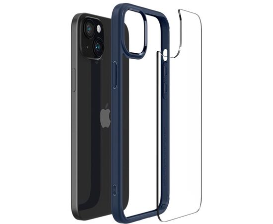 Чехол для мобильного телефона Spigen Apple iPhone 15 Ultra Hybrid Navy Blue (ACS06801), изображение 9 Чехол для мобильного телефона Spigen Apple iPhone 15 Ultra Hybrid Navy Blue (ACS06801), изображение 9