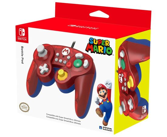 Геймпад Hori Battle Pad (Mario) for Nintendo Switch (NSW-107U), изображение 3 Геймпад Hori Battle Pad (Mario) for Nintendo Switch (NSW-107U), изображение 3