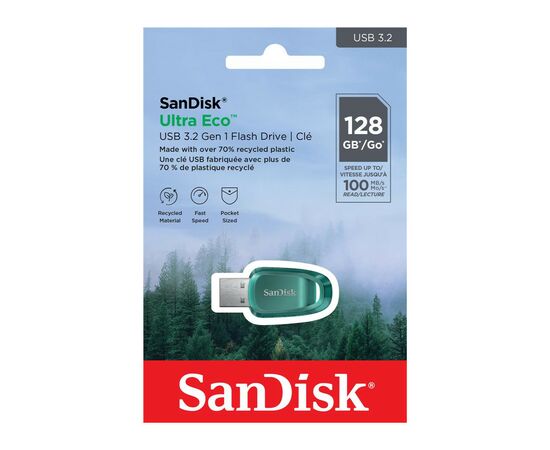 USB флеш накопитель SanDisk 128GB Ultra Eco USB 3.2 (SDCZ96-128G-G46), изображение 5 USB флеш накопитель SanDisk 128GB Ultra Eco USB 3.2 (SDCZ96-128G-G46), изображение 5
