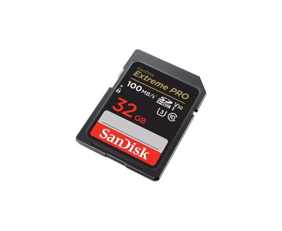 Карта памяти SanDisk 32GB SD class 10 UHS-I U3 V30 Extreme PRO (SDSDXXO-032G-GN4IN), изображение 2 Карта памяти SanDisk 32GB SD class 10 UHS-I U3 V30 Extreme PRO (SDSDXXO-032G-GN4IN), изображение 2