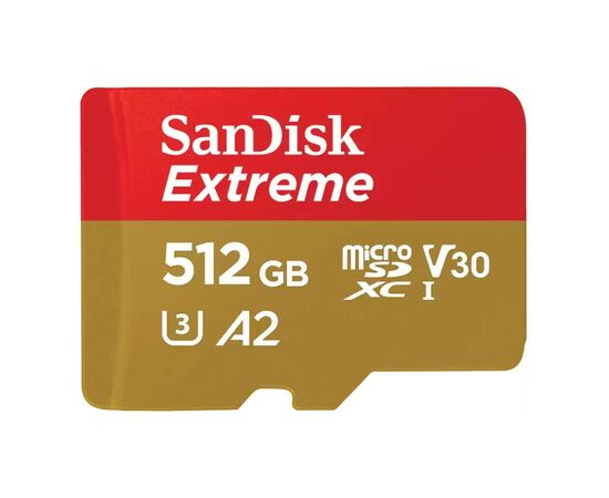 Карта памяти SanDisk 512GB microSD class 10 UHS-I U3 V30 Extreme (SDSQXAV-512G-GN6MN)