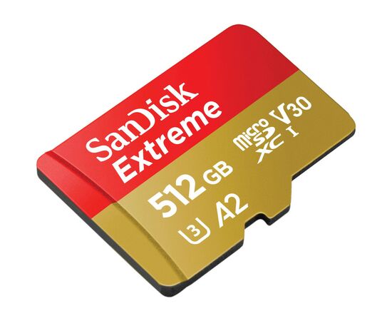 Карта памяти SanDisk 512GB microSD class 10 UHS-I U3 V30 Extreme (SDSQXAV-512G-GN6MA), изображение 3 Карта памяти SanDisk 512GB microSD class 10 UHS-I U3 V30 Extreme (SDSQXAV-512G-GN6MA), изображение 3