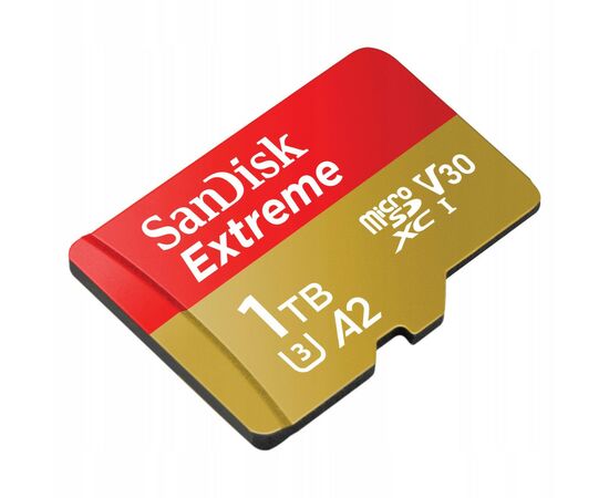 Карта памяти SanDisk 1TB microSD class 10 UHS-I U3 V30 Extreme (SDSQXAV-1T00-GN6MA), изображение 3 Карта памяти SanDisk 1TB microSD class 10 UHS-I U3 V30 Extreme (SDSQXAV-1T00-GN6MA), изображение 3