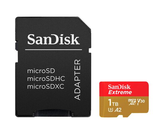 Карта памяти SanDisk 1TB microSD class 10 UHS-I U3 V30 Extreme (SDSQXAV-1T00-GN6MA)
