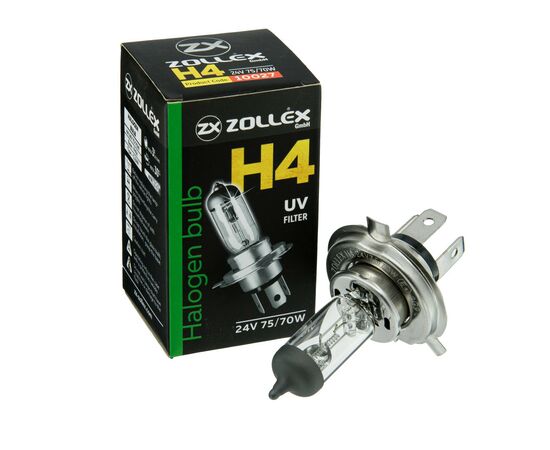 Автолампа Zollex H4 24V 75/70W 43T (2810024), изображение 2 Автолампа Zollex H4 24V 75/70W 43T (2810024), изображение 2