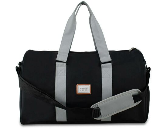 Сумка дорожная Semi Line 42 Black (A3031-3), изображение 2 Сумка дорожная Semi Line 42 Black (A3031-3), изображение 2