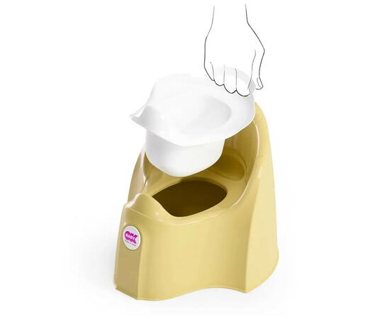 Горщик Ok Baby Pasha анатомічний жовтий (38911300), зображення 3 Горщик Ok Baby Pasha анатомічний жовтий (38911300), зображення 3