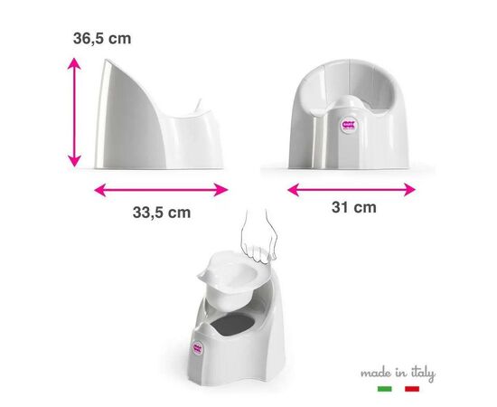 Горщик Ok Baby Pasha анатомічний жовтий (38911300), зображення 4 Горщик Ok Baby Pasha анатомічний жовтий (38911300), зображення 4