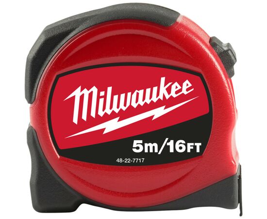 Рулетка Milwaukee SLIMLINE S5-16/25, 5 м/16" (48227717)