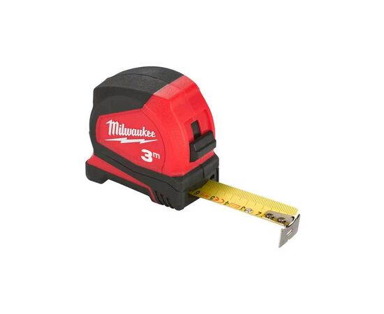 Рулетка Milwaukee Pro Compact 3м, 16мм (4932459591), изображение 2 Рулетка Milwaukee Pro Compact 3м, 16мм (4932459591), изображение 2