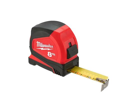 Рулетка Milwaukee Pro Compact 8м, 25мм (4932459594), изображение 2